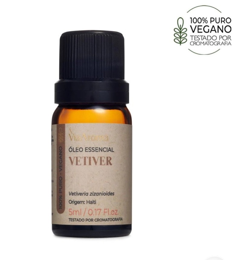 Óleo Essencial Vetiver Via Aroma - 5ml