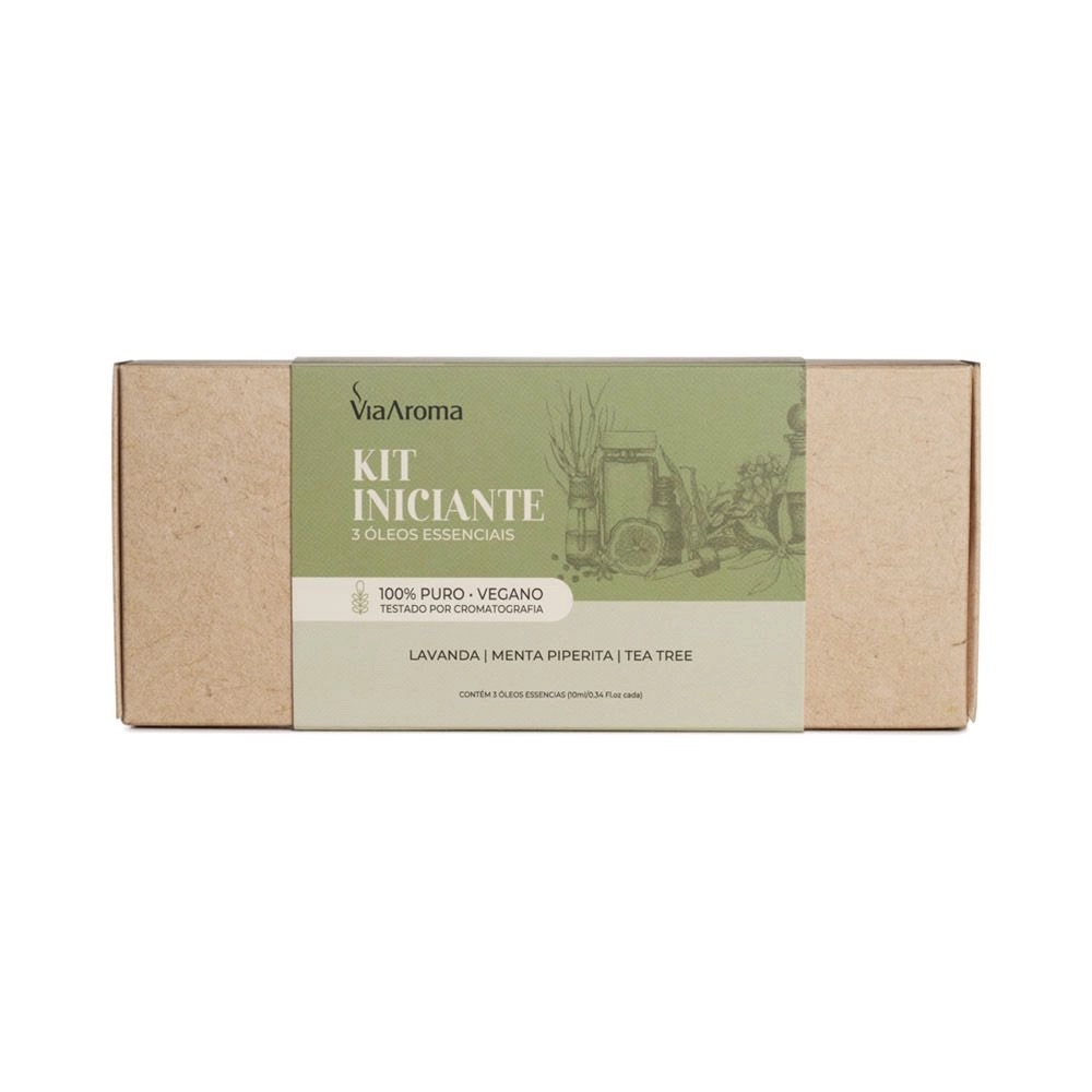 Kit 3 Óleos Essenciais Iniciante Via Aroma - Lavanda, Menta Piperita e Tea Tree - Imagem 3
