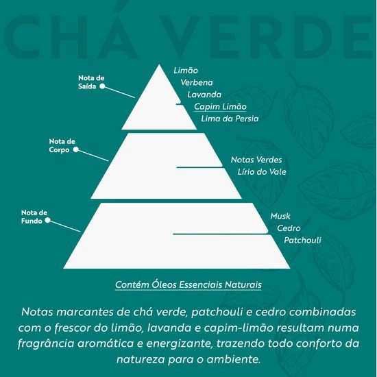 Água Perfumada para Roupas Dia a Dia 1,1L Chá Verde - Imagem 4