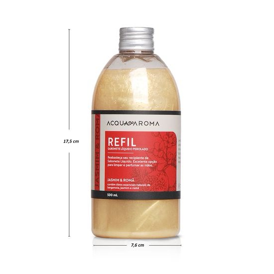Sabonete Líquido Dia a Dia Refil 500ml Perolado Jasmim e Romã - Imagem 3