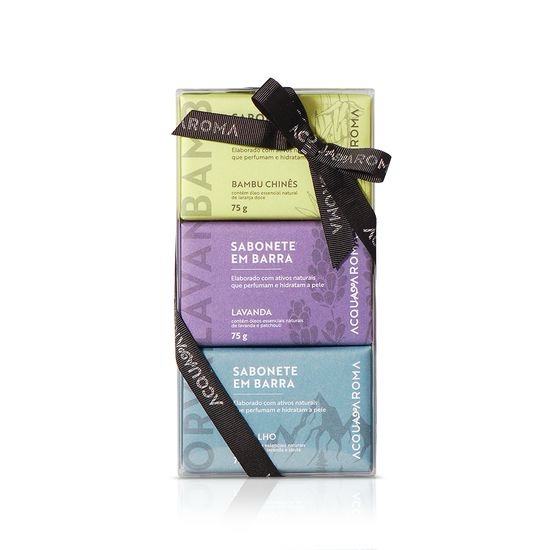 Kit Dia a Dia Sabonetes 75g c/ 3und Bambu Chinês, Lavanda, Orvalho - Imagem 2