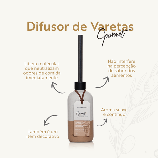 Difusor Varetas Gourmet 400ml Pimenta Rosa - Imagem 4