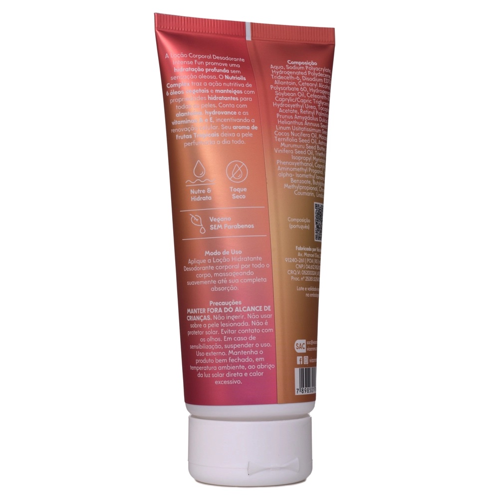 Loção Corporal Desodorante Intense Fun Via Aroma - 200ml - Imagem 2