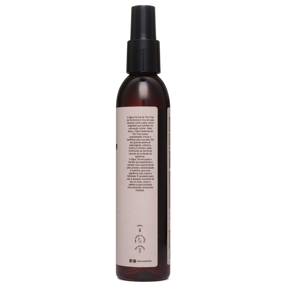 Água Termal com Óleo Essencial de Tea Tree Via Aroma - 200ml - Imagem 2