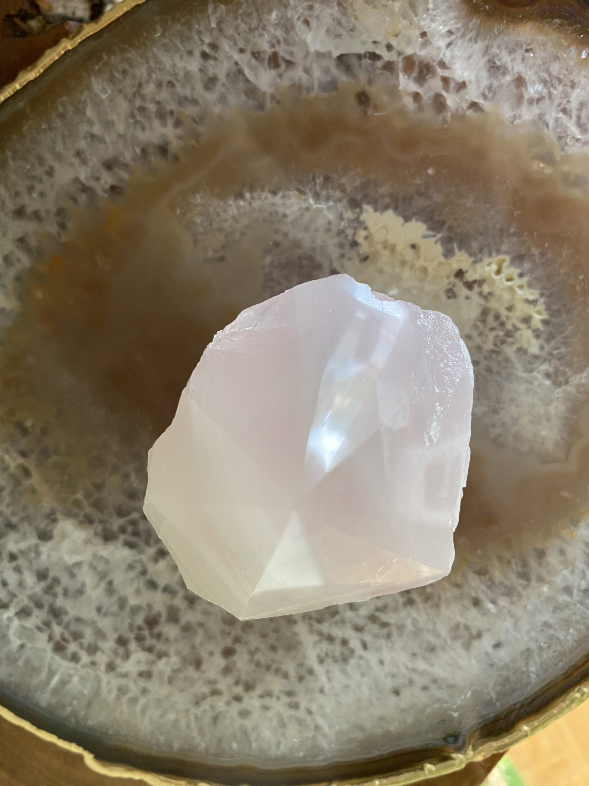 Ponta de Cristal Quartzo Rosa - Imagem 2