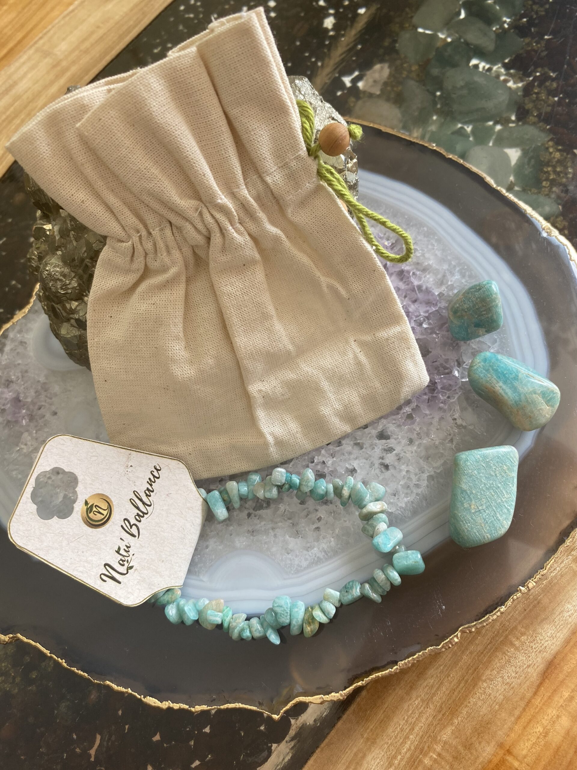 Pulseira de Cristal em Cascalho - Imagem 3